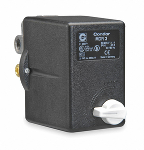 PRESSURE SWITCH 3PST 80/100 PSI STANDARD by Condor USA, Inc