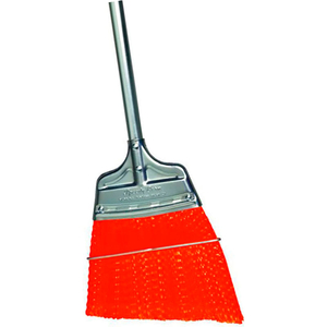 MILWAUKEE DUSTLESS UPRIGHT ANGLED BROOM, RED FLAGGED POLYPROPYLENE WITH STEEL HANDLE by Gordon Brush Mfg. Co., Inc.