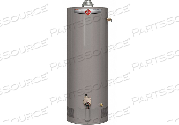 PROG4038N RH62 Rheem GAS WATER HEATER 40 GAL. 38 000 BTUH