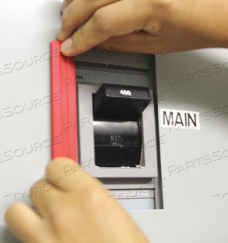 CIRCUIT BREAKER LOCKOUT RAIL 1/4 INH RED by Condor CIRCUIT BREAKER LOCKOUT RAIL 1/4 INH RED by Condor