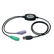 COMPACT USB TO PS/2 ADAPTER PLUG AND PLAY NOTEBOOK / DESKTOP by Tripp Lite