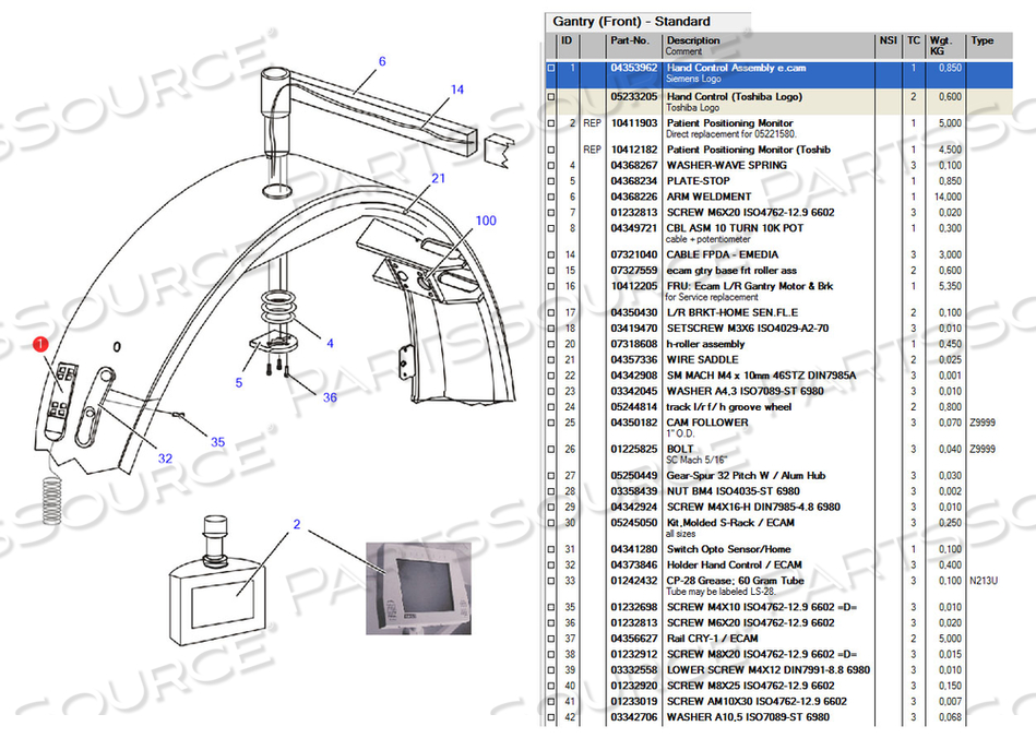 HAND CONTROL ASSEMBLY HAND CONTROL ASSEMBLY