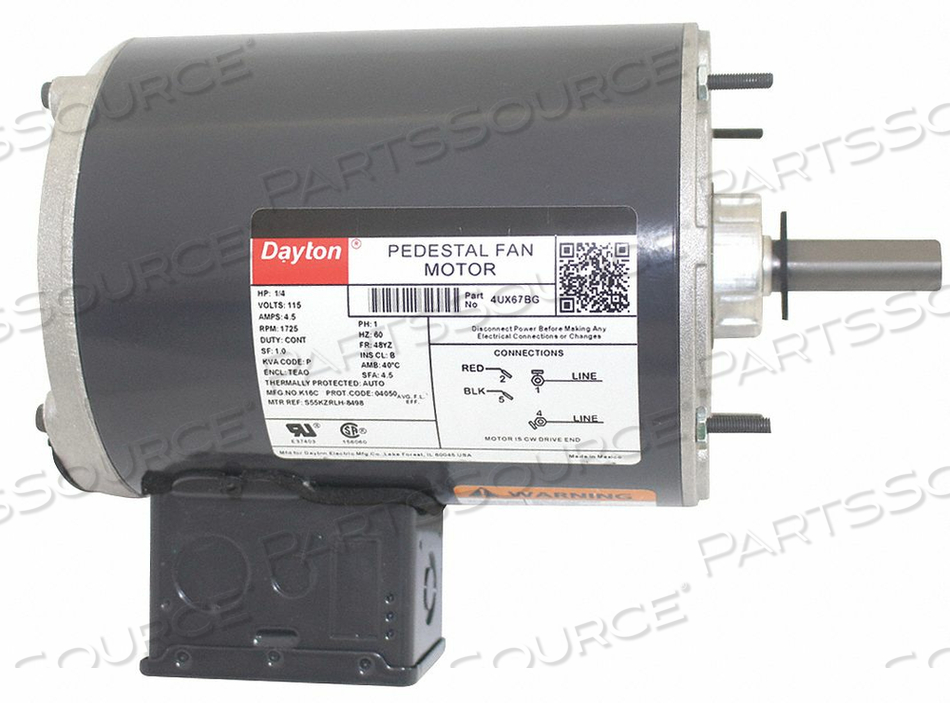 MOTOR 1/4 HP YOKE 1725 RPM 48YZ by DAYTON ELECTRIC MANUFACTURING CO MOTOR 1/4 HP YOKE 1725 RPM 48YZ by DAYTON ELECTRIC MANUFACTURING CO