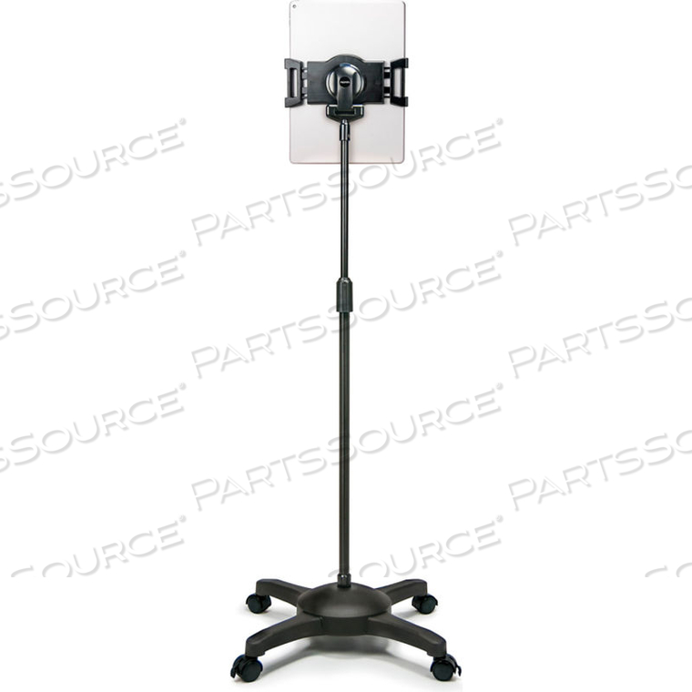 UNIVERSAL TABLET MOBILE VIEWSTAND WITH LOCKING CASTERS, BLACK by Aidata