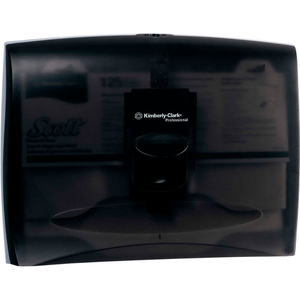 IN-SIGHT PUSH-LEVER TOILET SEAT COVER DISPENSER, TRANSLUCENT SMOKE HOLDS 125 COVERS by Kimberly-Clark Corporation