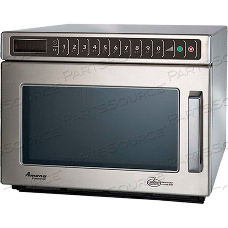 COMMERCIAL MICROWAVE, 0.6 CU. FT., 2100 WATT, KEYPAD by Amana
