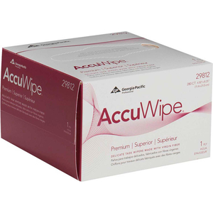 ACCUWIPE WHITE PREMIUM 1-PLY DELICATE TASK WIPERS, 280 SHEETS/BOX, 60 BOXES/CASE by Georgia-Pacific