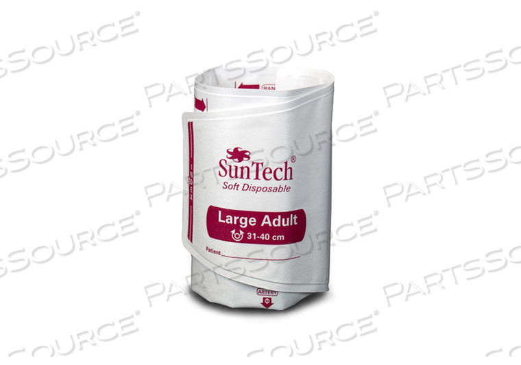 SOFT DISPOSABLE BLOOD PRESSURE CUFF - LARGE ADULT (BOX OF 20) by SunTech Medical SOFT DISPOSABLE BLOOD PRESSURE CUFF - LARGE ADULT (BOX OF 20) by SunTech Medical