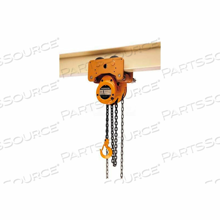LOW HEADROOM TROLLEY/HOIST 2 TON, 10' LIFT by Harrington LOW HEADROOM TROLLEY/HOIST 2 TON, 10' LIFT by Harrington