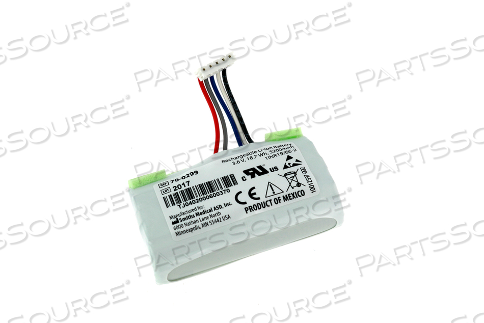 SERVICE KIT, RECHARGEABLE BATTERY, CADD®-SOLIS, 5200MAH BATTERY, LITHIUM-ION BATTERY CHEMISTRY, FOR CADD®-SOLIS WIRELESS COMMUNICATION MODUL by Smiths Medical