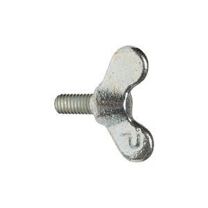 THUMB SCREW, 3/8"-16 THREAD SIZE, WING, IRON, ZINC PLATED, 0.875 IN MAX HEAD HT, 1 IN LG by Peerless Hardware Mfg Inc