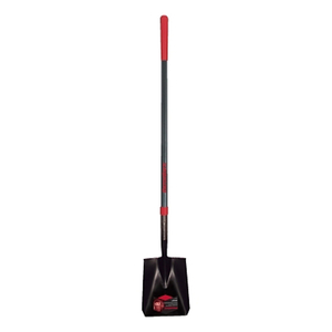 SQUARE POINT TRANSFER SHOVEL, 12 IN L X 9.5 IN W BLADE, 48 IN FIBERGLASS STRAIGHT CUSHION END GRIP HANDLE by Razor-Back