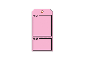 BLANK TAG 5-3/4 X 2-7/8 IN PINK PK100 by Electromark BLANK TAG 5-3/4 X 2-7/8 IN PINK PK100 by Electromark