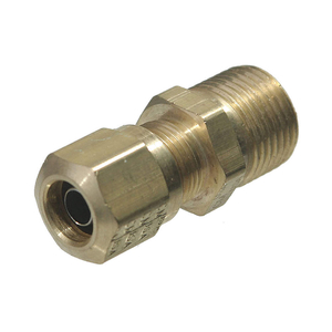 MALE CONNECTOR COMPRESSION BRASS 1.42IN by Tramec Sloan