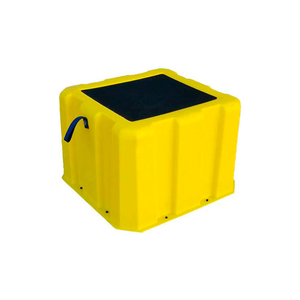 1 STEP NESTABLE PLASTIC STEP STAND TALL - YELLOW 19-1/2"W X 14"D X 12"H by US Roto Molding 1 STEP NESTABLE PLASTIC STEP STAND TALL - YELLOW 19-1/2"W X 14"D X 12"H by US Roto Molding