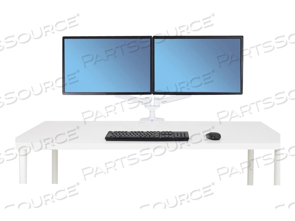LX DUAL SIDE-BY-SIDE ARM (WHITE) by Ergotron, Inc.
