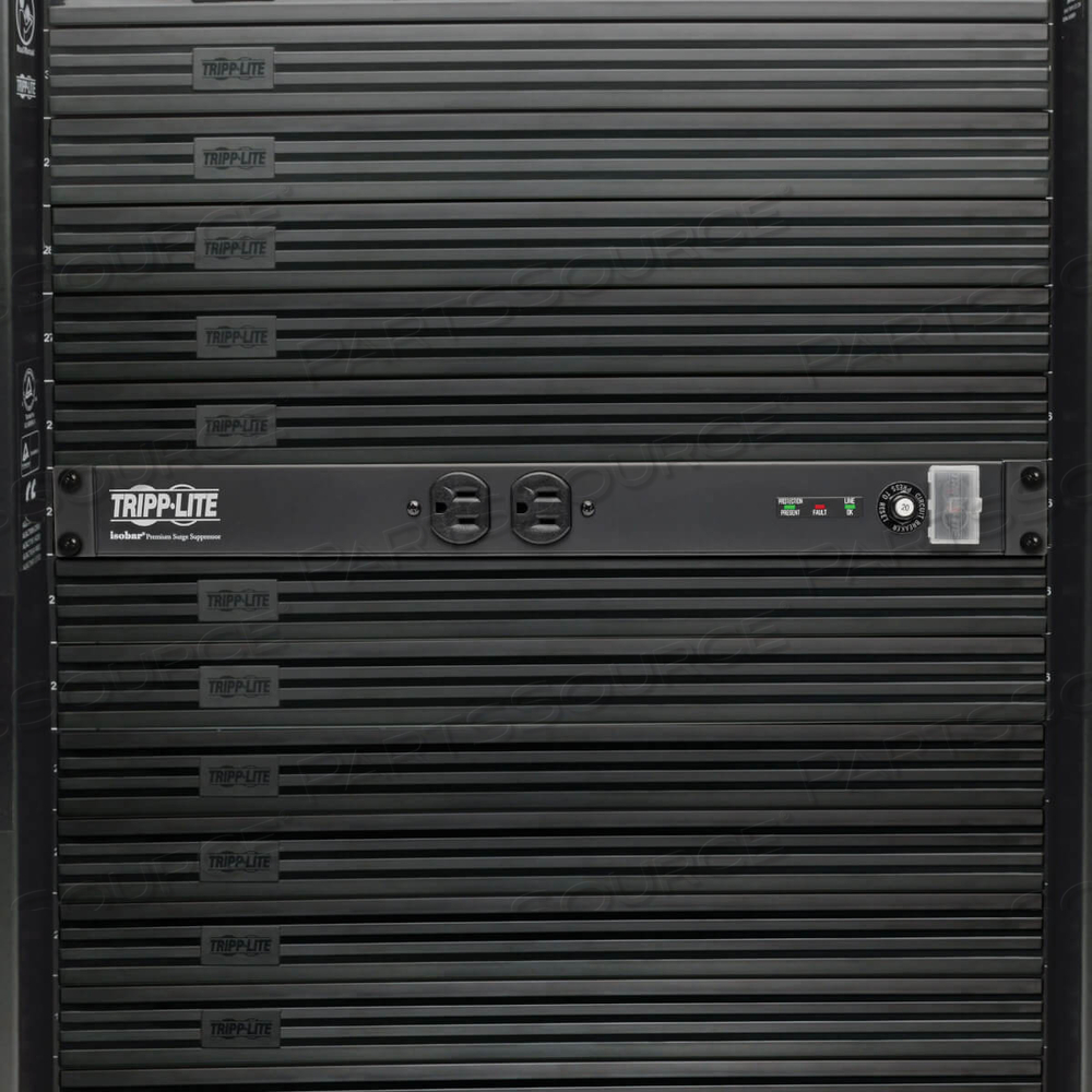 ISOBAR SURGE PROTECTOR RACKMOUNT 20A 12 OUTLET 15FT CORD 1URM by Tripp Lite