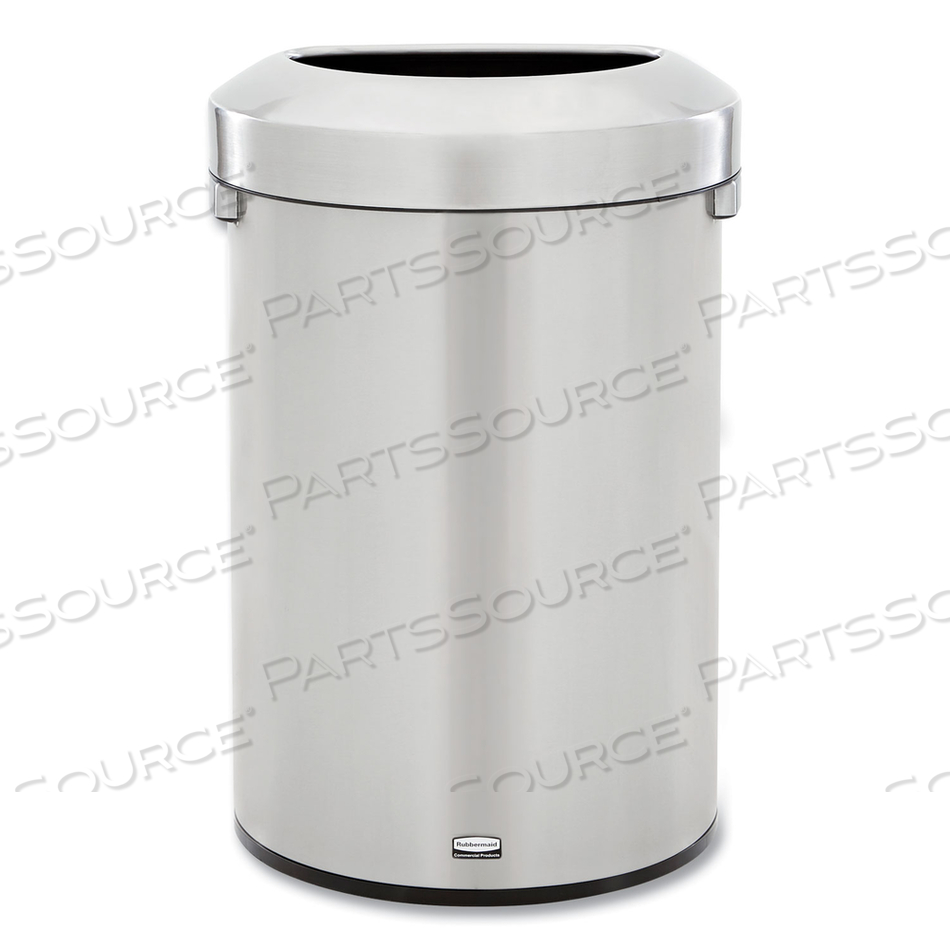 REFINE SERIES WASTE RECEPTACLE, 21 GAL, PLASTIC/STAINLESS STEEL by Rubbermaid Medical Division