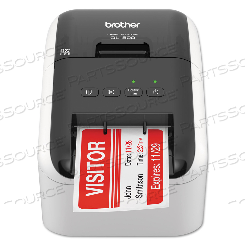 QL-800 HIGH-SPEED PROFESSIONAL LABEL PRINTER, 93 LABELS/MIN PRINT SPEED, 5 X 8.75 X 6 by Brother QL-800 HIGH-SPEED PROFESSIONAL LABEL PRINTER, 93 LABELS/MIN PRINT SPEED, 5 X 8.75 X 6 by Brother