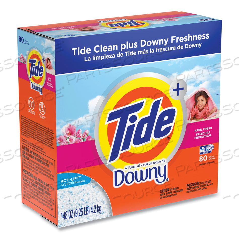 TOUCH OF DOWNY LAUNDRY DETERGENT, POWDER, APRIL FRESH, 148 OZ BOX, 2/CARTON 