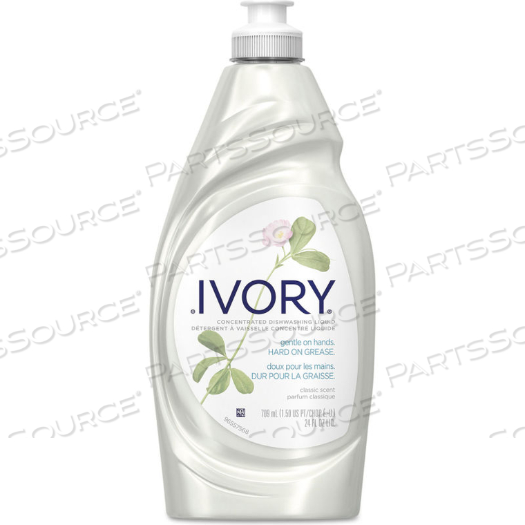 MANUAL DISH DETERGENT LIQUID, CLASSIC, 24 OZ. BOTTLE, 10 BOTTLES - 25574 by Ivory