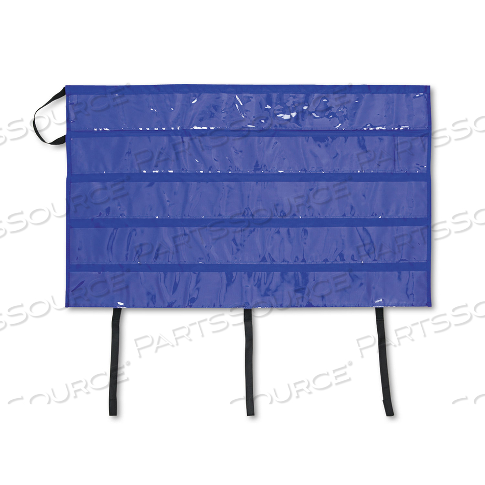 BORDER STORAGE POCKET CHART, BLUE/CLEAR, 41" X 24.5" by Carson-Dellosa Publishing BORDER STORAGE POCKET CHART, BLUE/CLEAR, 41" X 24.5" by Carson-Dellosa Publishing