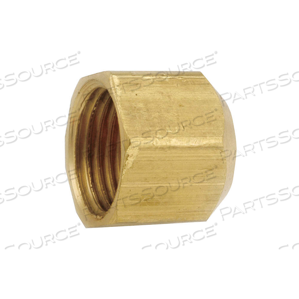 CAP, FOR 1/2 IN TUBE OD, FLARED, 7/8 IN OVERALL LG by Approved Vendor