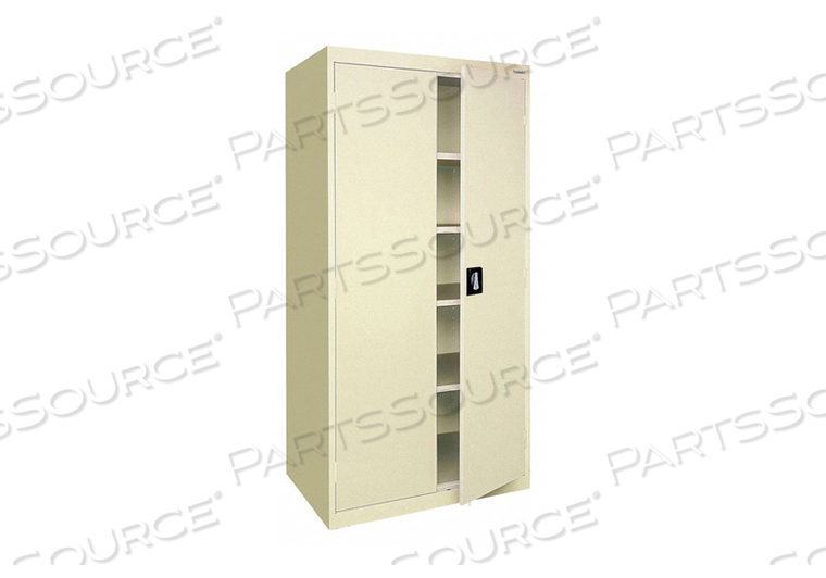 COMBO WARDROBE CABINET 72 H 36 W PUTTY by Sandusky Lee Cabinets