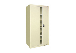 COMBO WARDROBE CABINET 72 H 36 W PUTTY by Sandusky Lee Cabinets