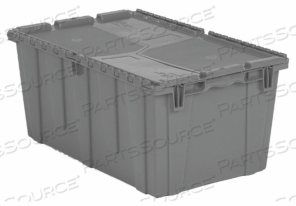 E3380 ATTACHED LID CONTAINER 2.3 CU FT GRAY by Lewisbins E3380 ATTACHED LID CONTAINER 2.3 CU FT GRAY by Lewisbins