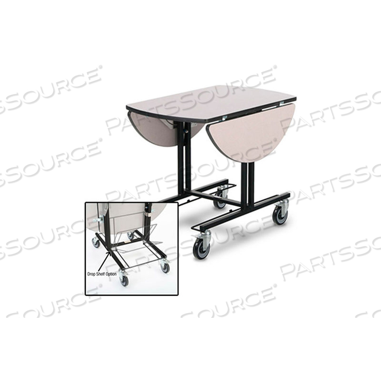 ROOM SERVICE TABLE, OVAL TABLETOP by Forbes Industries