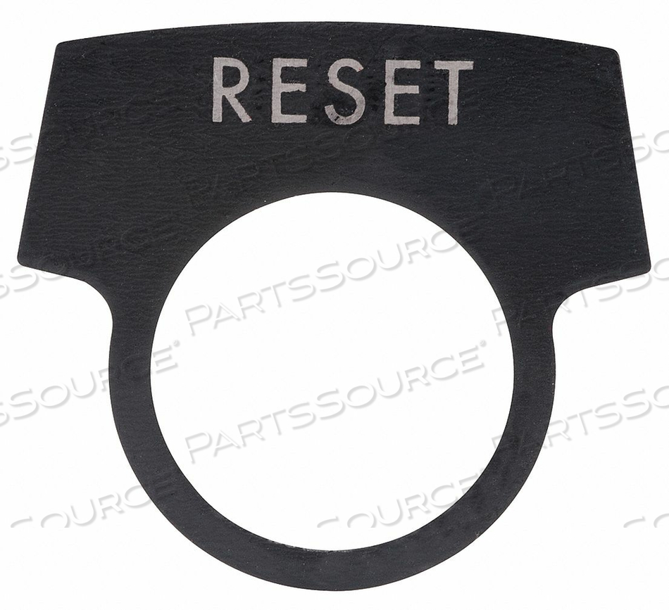 LEGEND PLATE RESET WHITE/BLACK by Appleton Electric