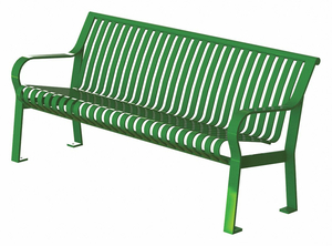 OUTDOOR BENCH 71 IN L 27-1/2 IN W GRN by Graber Manufacturing