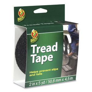 TREAD TAPE, 2" X 5 YDS, 3" CORE, BLACK by Duck TREAD TAPE, 2" X 5 YDS, 3" CORE, BLACK by Duck