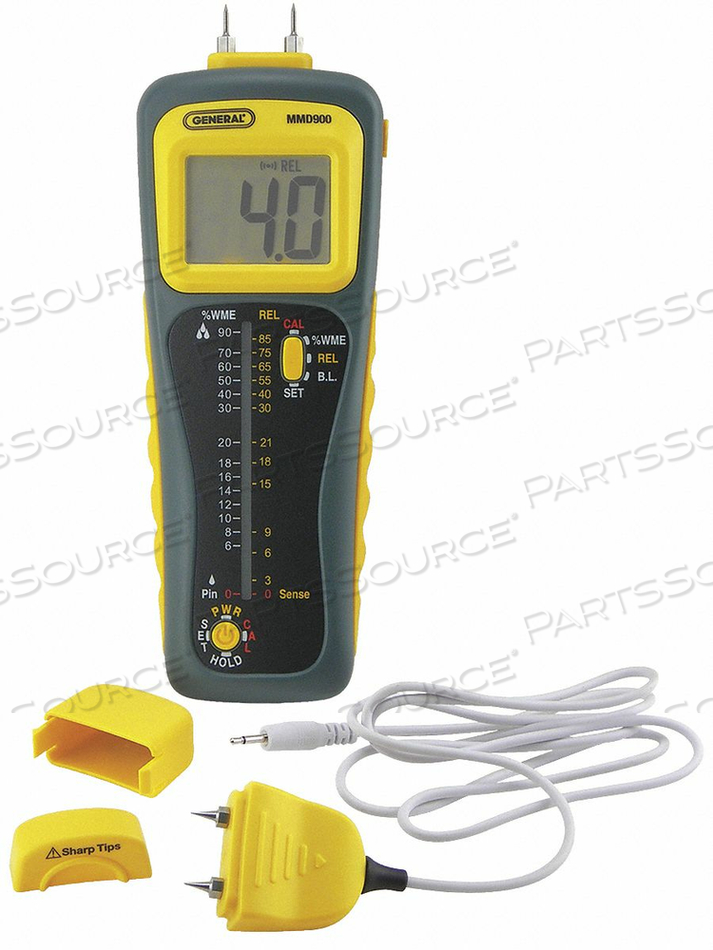 PIN/PINLESS DEEP SENSING MOISTURE METER by General Tools & Instruments