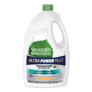 NATURAL AUTO DISHWASHER GEL, ULTRA POWER PLUS, FRESH CITRUS, 65 OZ BOTTLE, 6/CT by Seventh Generation NATURAL AUTO DISHWASHER GEL, ULTRA POWER PLUS, FRESH CITRUS, 65 OZ BOTTLE, 6/CT by Seventh Generation