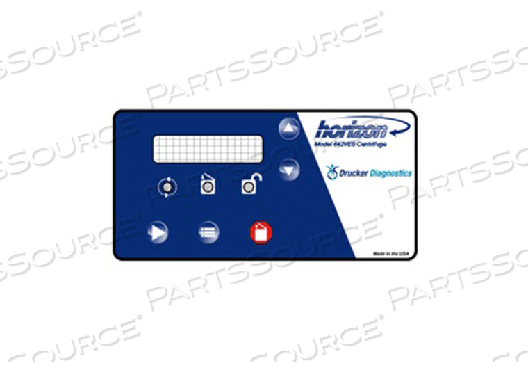 FRONT PANEL LABEL FOR CENTRIFUGE MODEL 642VES 