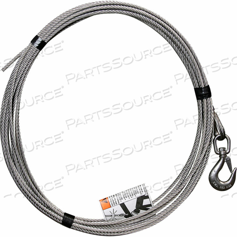 1/4" STAINLESS STEEL CABLE ASSEMBLY FOR DAVIT CRANES by Oz Lifting Products 1/4" STAINLESS STEEL CABLE ASSEMBLY FOR DAVIT CRANES by Oz Lifting Products