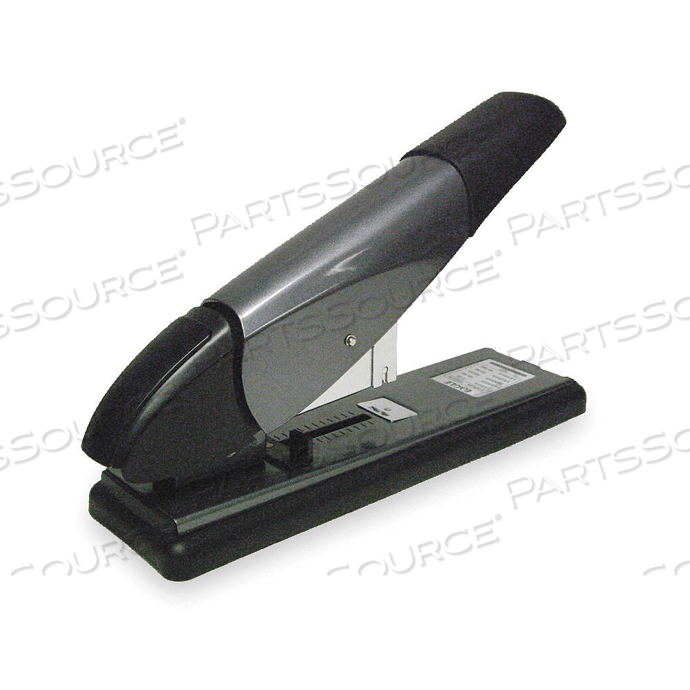 STAPLER, 100 SHEET CAPACITY, 2 3/4 IN THROAT DP, BLACK/GRAY by Approved Vendor