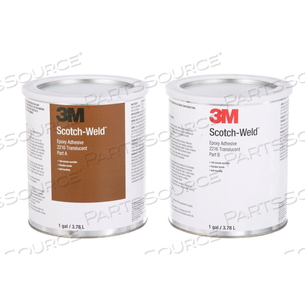 21200-20856 3M-WELD EPOXY ADHESIVE 2216 TRANSLUCENT PART B/A,1 GALLON KIT by 3M Consumer