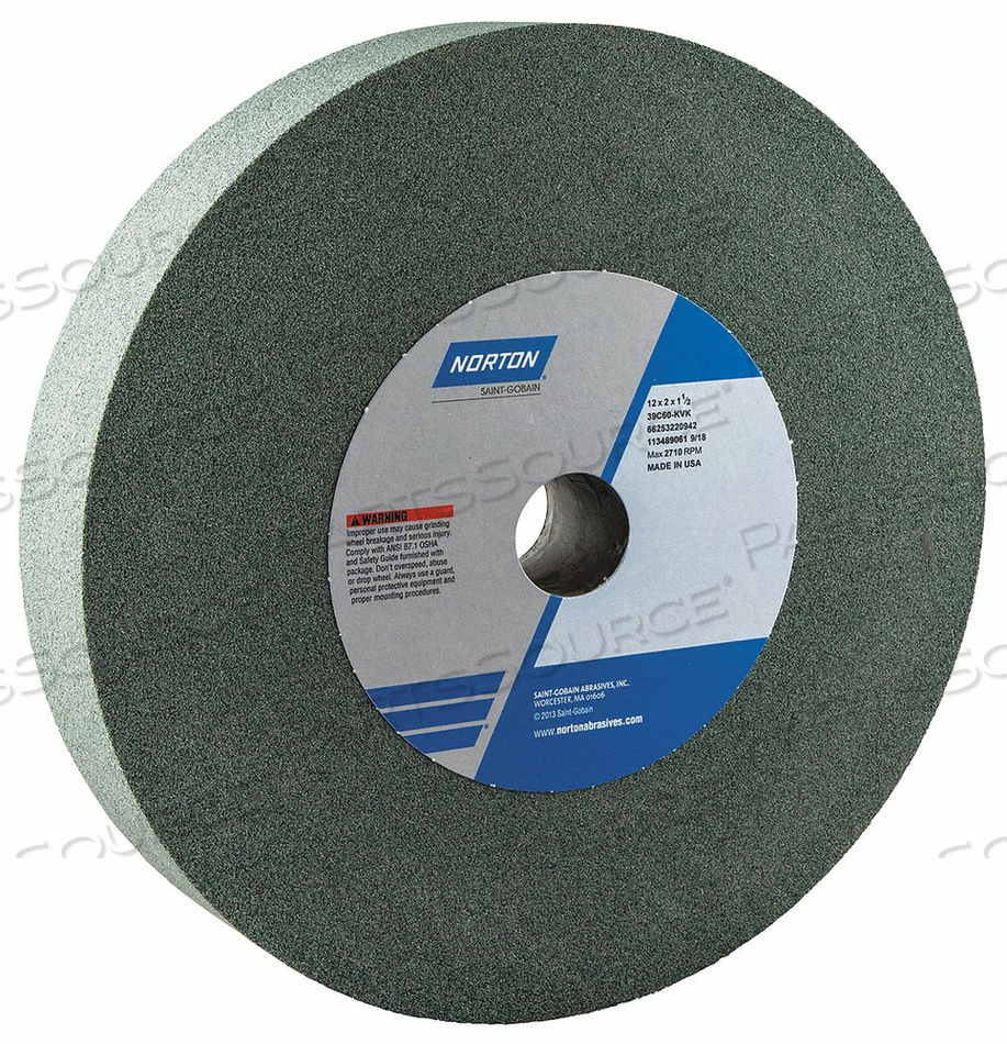 GRINDING WHEEL 12 IN DIA SC 60 G GREEN by Norton | Saint-Gobain Abrasives GRINDING WHEEL 12 IN DIA SC 60 G GREEN by Norton | Saint-Gobain Abrasives