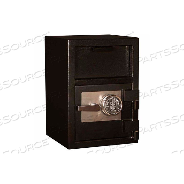 FRONT LOADING DEPOSIT SAFE - ELECTRONIC LOCK - 14"W X 14"D X 20"H - BLACK by Tracker Safe FRONT LOADING DEPOSIT SAFE - ELECTRONIC LOCK - 14"W X 14"D X 20"H - BLACK by Tracker Safe