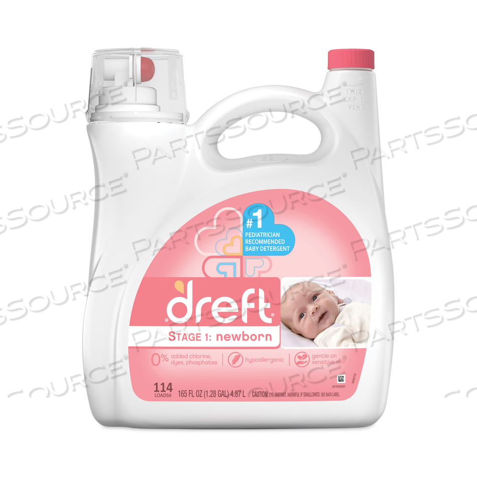 ULTRA LAUNDRY DETERGENT, BABY POWDER SCENT, 150 OZ BOTTLE by Dreft
