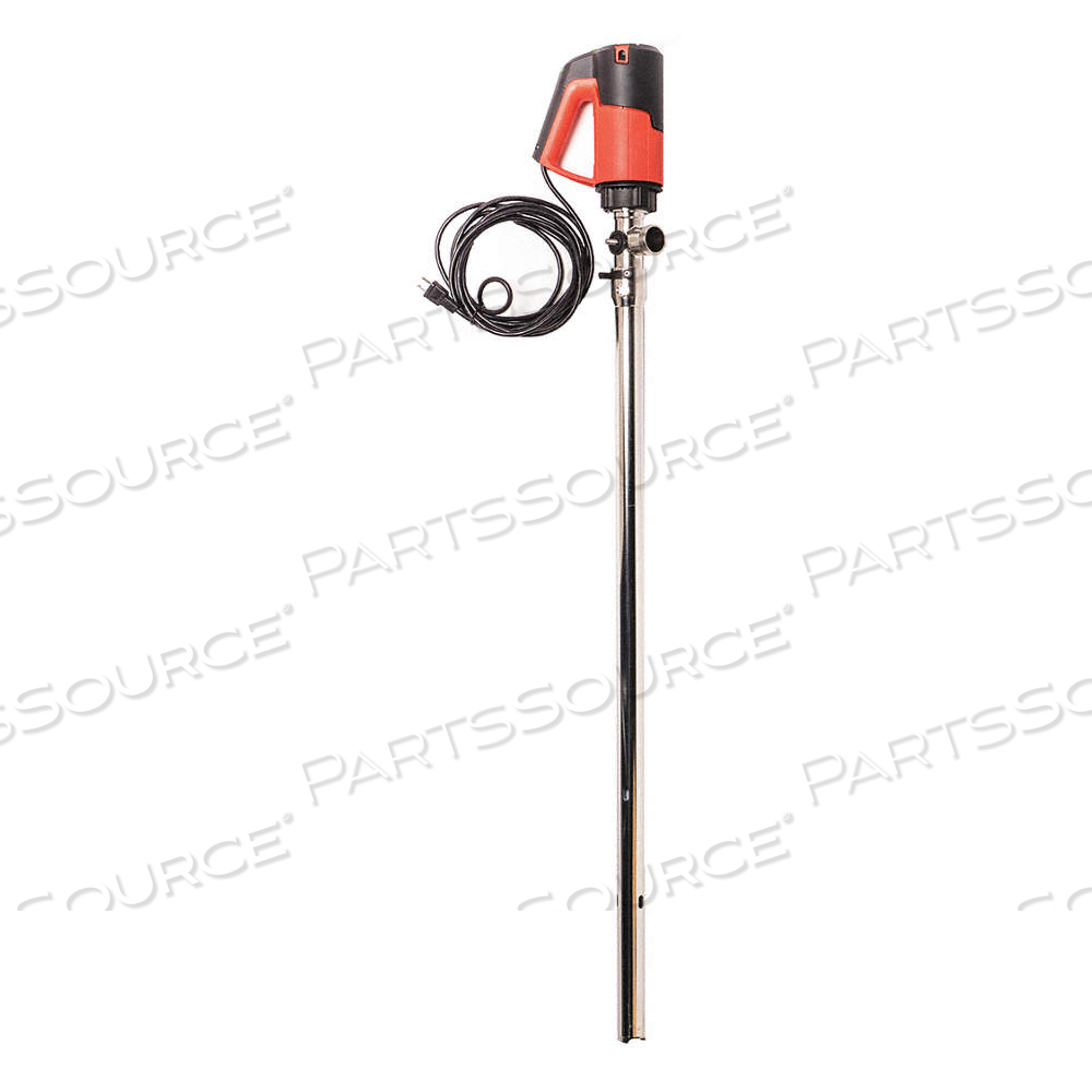 ELECTRIC OPERATED DRUM PUMP, 1 HP MOTOR HP, 55 GAL FOR CONTAINER SIZE, 110V AC by Approved Vendor