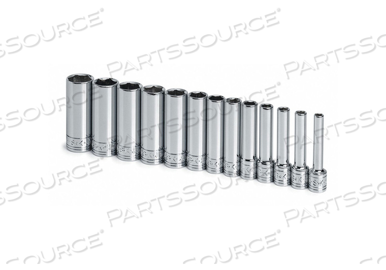 SOCKET SET METRIC 1/4 IN DR 13 PC by SK Professional Tools SOCKET SET METRIC 1/4 IN DR 13 PC by SK Professional Tools