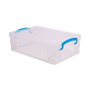 SUPER STACKER LARGE PENCIL BOX, PLASTIC, 9 X 5.5 X 2.62, CLEAR by Advantus