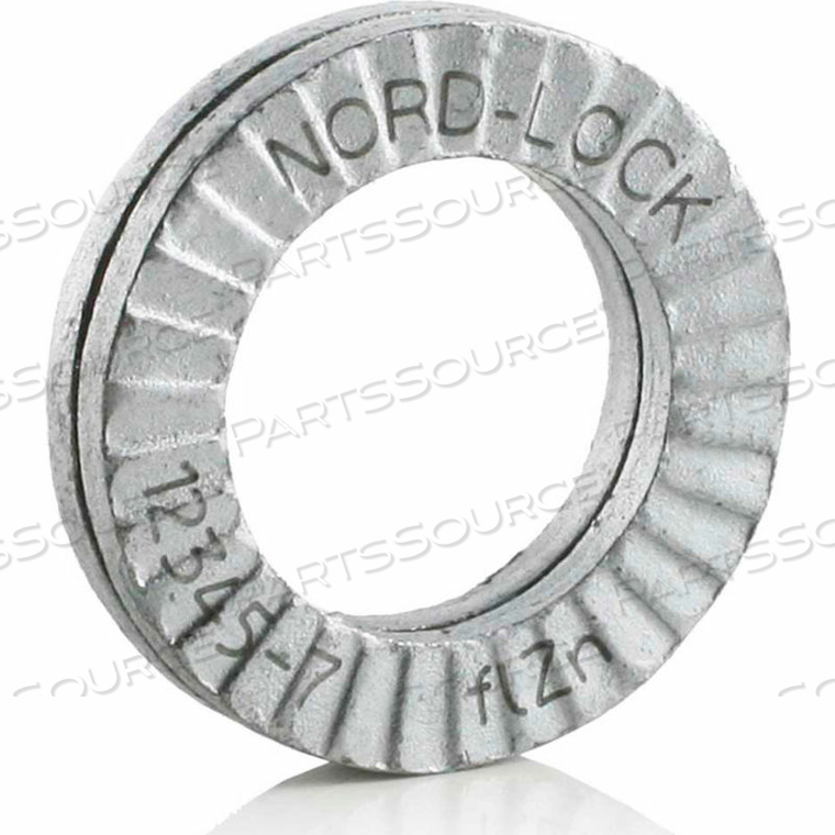 WEDGE LOCKING WASHER - CARBON STEEL - ZINC - M16 (5/8") - LARGE O.D. - PKG OF 100 by Nord-Lock