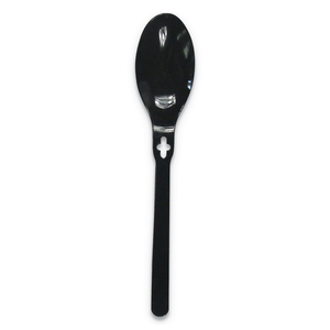 SPOON WEGO POLYSTYRENE, SPOON, BLACK, 1000/CARTON by WeGo