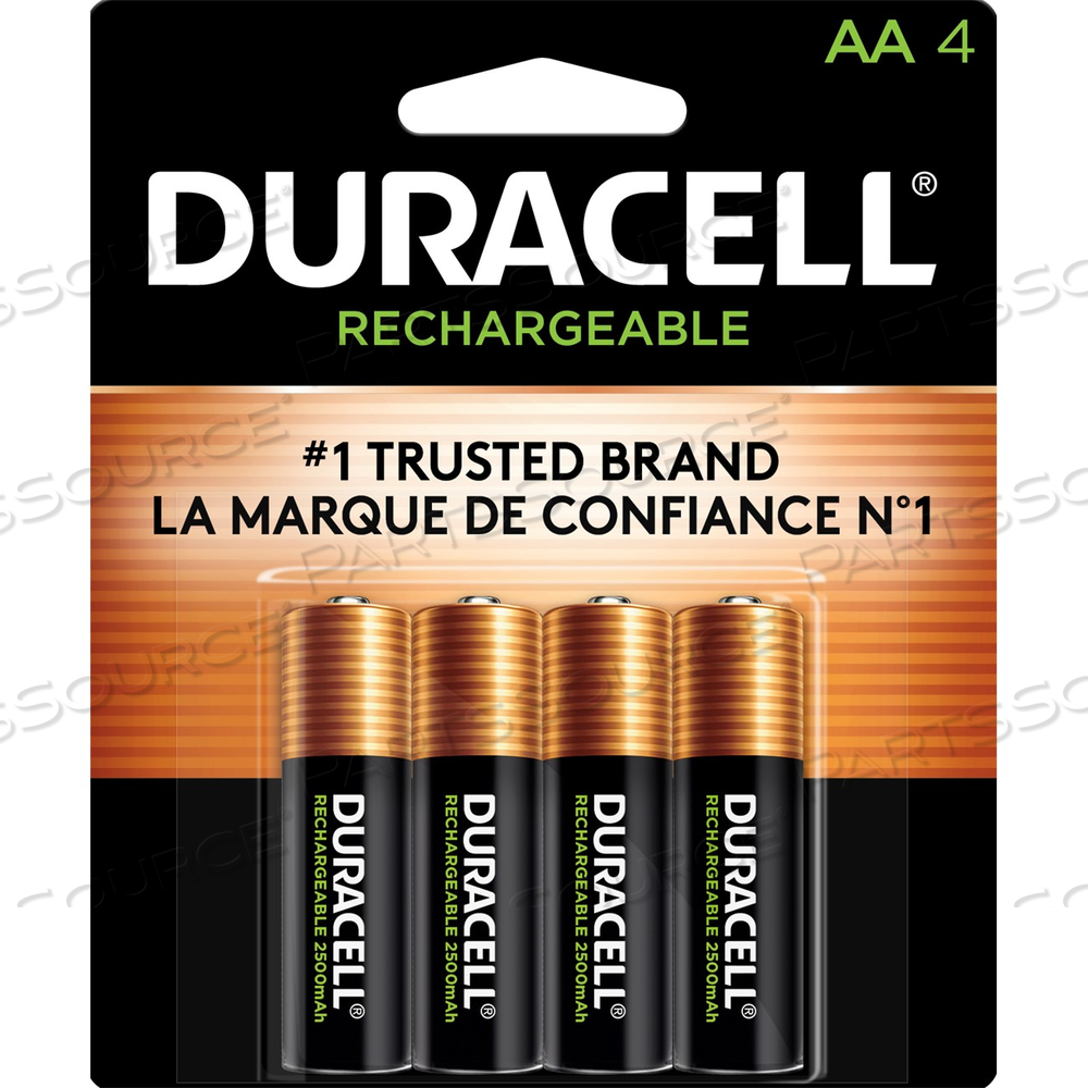 DX1500R4 DURACELL RECHARGEABLE NIMH BATTERIES,AA,4 PACK by Duracell