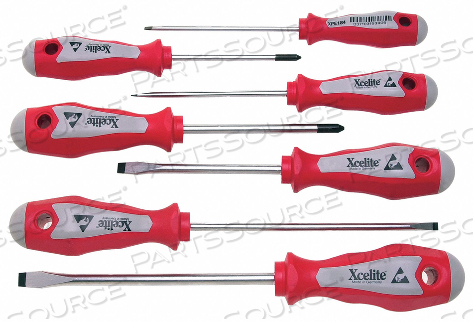 SCREWDRIVER SET SLOTTED/PHILLIPS 7 PC by Xcelite